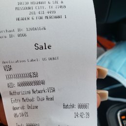 Receipt.
