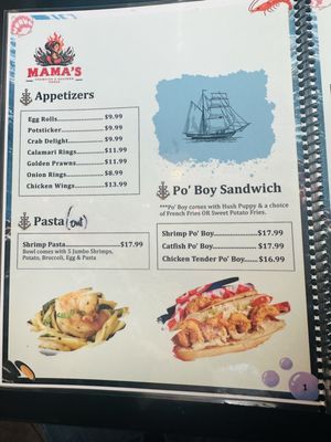 Menu photo 2 Mama's Crawfish & Seafood House Seattle, WA