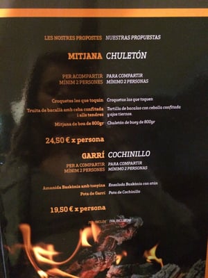 Menu photo 3 Baskonia L'Hospitalet de Llobregat, B Menu photo 3 Baskonia L'Hospitalet de Llobregat, B