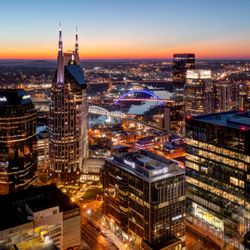 Affordable Drone Photography - Nashville Sunset