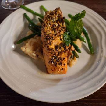 Richter Tavern - Pistachio crusted salmon - Wine Bars Near Me - Boerne, Texas Richter Tavern - Pistachio crusted salmon - Wine Bars Near Me - Boerne, Texas