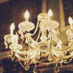 Stunning chandeliers add the perfect touch of romance and love to any event.