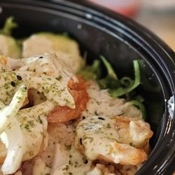 Hungry Monkey - Silly Monkey, poke is for kids!! Poke bowl with tuna and shrimp and sauce that dances on your tongue. What a treat!