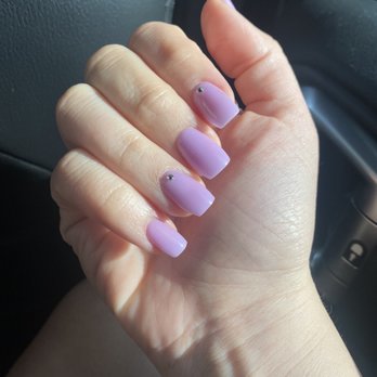 Best Nails - San Clemente - Nails by Sheila, the sweetest! Dip Basic Manicure with rhinestones - Nail Salons Near Me - San Clemente, California