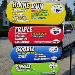 J-N-S Carwash - They post this photo meanwhile prices are so much higher. Bait and switch.