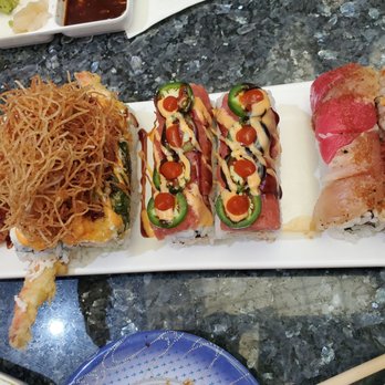 Hello Sushi - Everything on this plate was amazing! - Sushi Bars Near Me - Fullerton, California