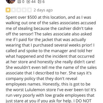 Lululemon - Here's another comment from another doctor. See these people are just all over the place at this location. - Sports Wear Near Me - Carlsbad, California