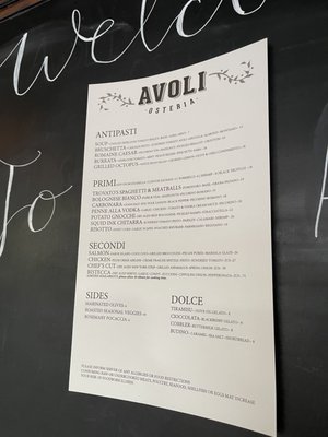 Menu photo 6 Avoli Osteria Omaha, NE Menu photo 6 Avoli Osteria Omaha, NE