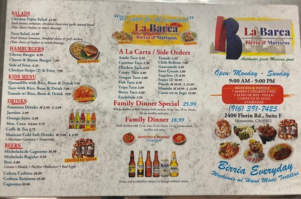 Menu photo 5 La Barca Birria & Mariscos Sacramento, CA Menu photo 5 La Barca Birria & Mariscos Sacramento, CA