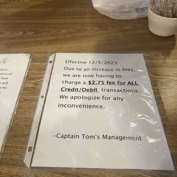 The fees