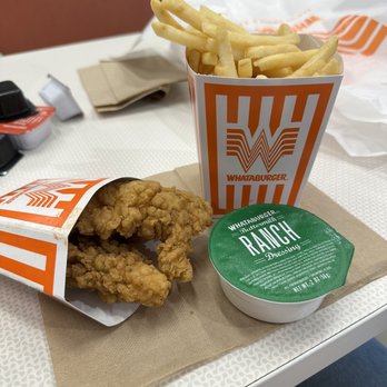 Whataburger - Chicken Tenders with Fries and Buttermilk Ranch - Burgers Near Me - Kennesaw, Georgia Whataburger - Chicken Tenders with Fries and Buttermilk Ranch - Burgers Near Me - Kennesaw, Georgia