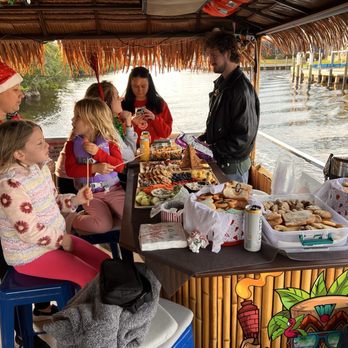 Punta Gorda Adventures - Bar aboard The Oasis Tiki - Boat Charters Near Me - Punta Gorda, Florida