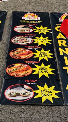 Menu photo 5 El Templo Del Taco Suisun City, CA
