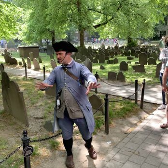 Freedom Trail Foundation - Isaiah Thomas at work in the Granary Burial Ground on Tremont Street - Historical Tours Near Me - Boston, Massachusetts