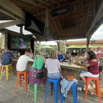 Loggerhead's Beach Grill - Outside bar area with TV looked fun! - Music Venues Near Me - Folly Beach, South Carolina Loggerhead's Beach Grill - Outside bar area with TV looked fun! - Music Venues Near Me - Folly Beach, South Carolina