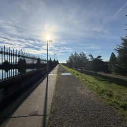 Two pathways around the reservoir