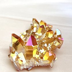 Stone Room - Sunrise aura quartz, so beautiful