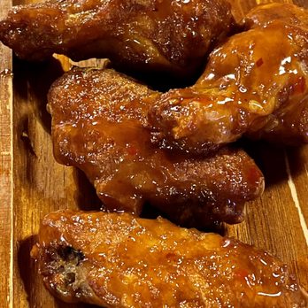 Faith & Spirits - Mango Habanero Wings - Wine Bars Near Me - San Carlos, California