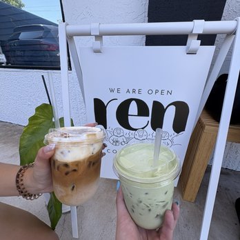 Ren Coffee Cart - Iced Cinnamon Roll Latte and Coconut Cloud Matcha - Coffee & Tea Near Me - Davie, Florida Ren Coffee Cart - Iced Cinnamon Roll Latte and Coconut Cloud Matcha - Coffee & Tea Near Me - Davie, Florida