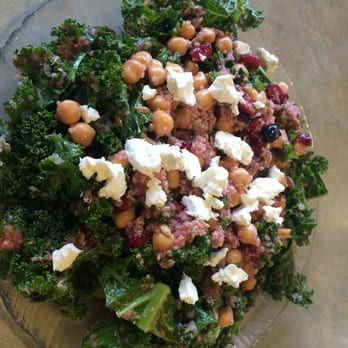 Larry's II Restaurant - Blueberry Kale Pomegranate salad with garbanzo beans added - Breakfast & Brunch Near Me - Vineland, New Jersey