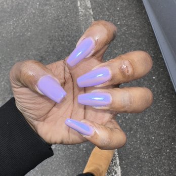 Sunflower Nails - unicorn aurora chrome powder - Nail Salons Near Me - Alexandria, Virginia
