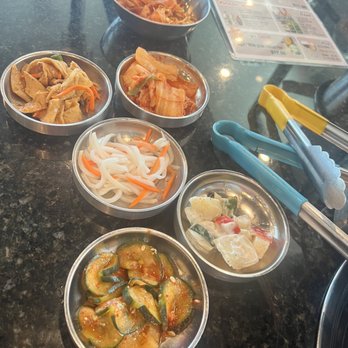 Honey Pig BBQ - Banchan (complimentary sides) - Korean Near Me - Austin, Texas Honey Pig BBQ - Banchan (complimentary sides) - Korean Near Me - Austin, Texas