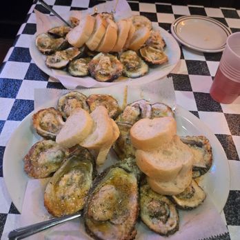 Acme Oyster House - Dozen of chargrilled oysters & another dozen of chargrilled oysters w crab meat - amazinggg - Seafood Near Me - New Orleans, Louisiana Acme Oyster House - Dozen of chargrilled oysters & another dozen of chargrilled oysters w crab meat - amazinggg - Seafood Near Me - New Orleans, Louisiana