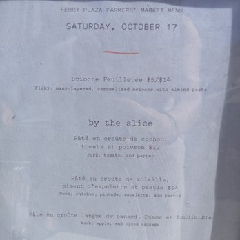 Maison Nico - menu at the farmer's market stand - Bakeries Near Me - San Francisco, California Maison Nico - menu at the farmer's market stand - Bakeries Near Me - San Francisco, California