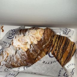 Almond Croissant and Chocolate Croissant Almond Croissant and Chocolate Croissant