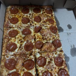 Casto's Pizza & chicken - Large Pepperoni Pizza Square Shape