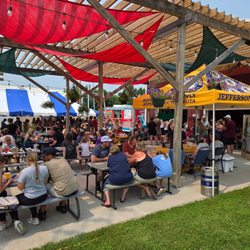 Jefferson Beer Supply - Busy patio during Picklefest 2025.