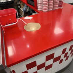 Five Guys - Random spill that they refuse to clean up