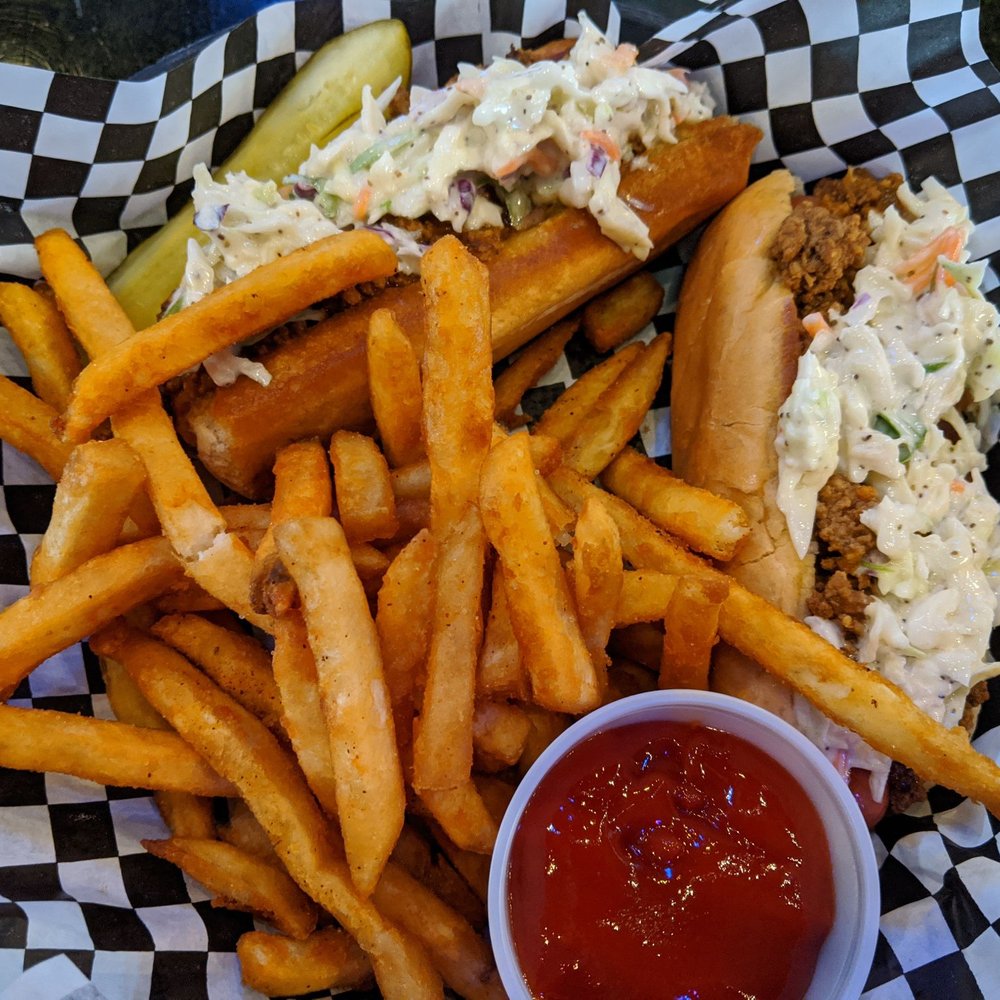 Mossy's Eats Ales & Spirits - Hot dogs. Just ok. Fries were great! - New American Near Me - Clemmons, North Carolina Mossy's Eats Ales & Spirits - Hot dogs. Just ok. Fries were great! - New American Near Me - Clemmons, North Carolina