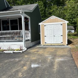Reeds Ferry Sheds - Position to house
