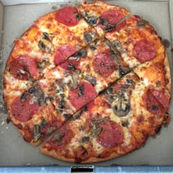 Toppers Pizza - Myza 9" Pepperoni & Mushroom on Thin Crust