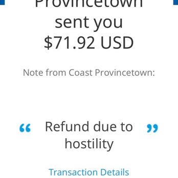 COAST PROVINCETOWN - Passive aggressive refund - Bike Rentals Near Me - Provincetown, Massachusetts COAST PROVINCETOWN - Passive aggressive refund - Bike Rentals Near Me - Provincetown, Massachusetts