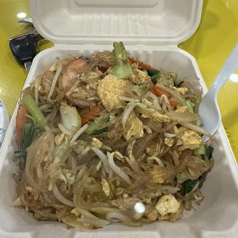 Maya's Kitchen - Sweet potato noodles w/ crab and shrimp - Seafood Near Me - Oklahoma City, Oklahoma