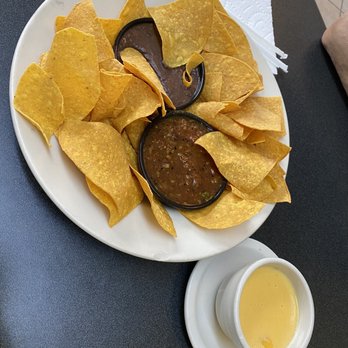 Chef Angel Mi Restaurante - Chips and Queso with Bean Dip - Mexican Near Me - Sherman, Texas Chef Angel Mi Restaurante - Chips and Queso with Bean Dip - Mexican Near Me - Sherman, Texas