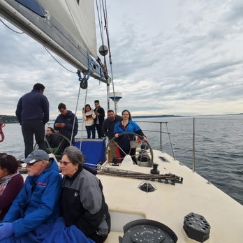 Sailing Seattle - Driving the boat which I believe was about 70ft. - Boat Charters Near Me - Seattle, Washington Sailing Seattle - Driving the boat which I believe was about 70ft. - Boat Charters Near Me - Seattle, Washington
