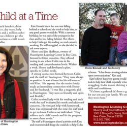 Huntington Learning Center - Article by Faces and Places Magazine