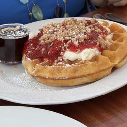 Strawberry waffle Special