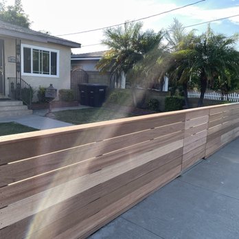 Mike's Fences - Horizontal design with Indo hardwood - Fences & Gates Near Me