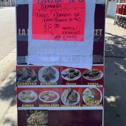 La Reynas supermarket - Menu