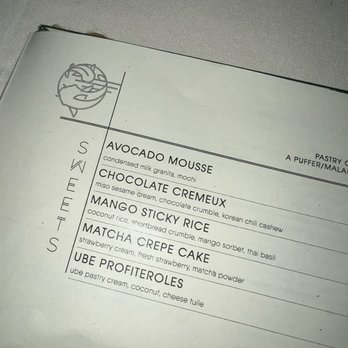 Animae - Dessert menu - Asian Fusion Near Me - San Diego, California