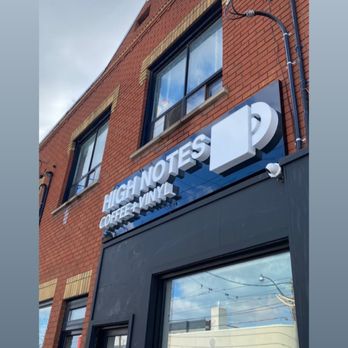 High Notes Coffee + Vinyl - the front of the building - Coffee & Tea Near Me - Toronto, Ontario
