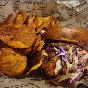 Arizona Wilderness Brewing - Hot Chicken Sandwich - Breweries Near Me - Gilbert, Arizona