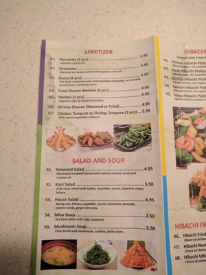 Menu photo 4 Little Tokyo Haddonfield, NJ