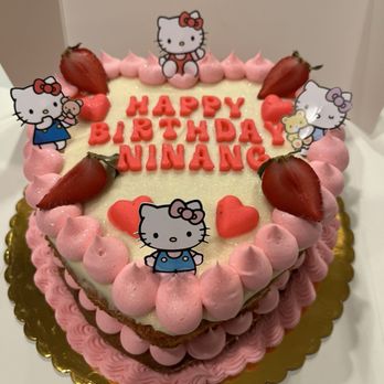 Tamistea - My BEAUTIFUL pink and sparkly Hello Kitty birthday cake! Also in my FAVORITE flavor: strawberry! - Bakeries Near Me - Torrance, California Tamistea - My BEAUTIFUL pink and sparkly Hello Kitty birthday cake! Also in my FAVORITE flavor: strawberry! - Bakeries Near Me - Torrance, California