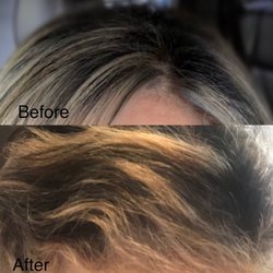 Allure Hair Designs - The before and after of my hair. This is how bad it is.