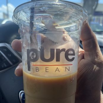 Pure Bean - After emptying out the ice this is what a eight dollar cup of coffee looks like from Pure Bean not even halfway filled. - Coffee & Tea Near Me - Manhattan Beach, California Pure Bean - After emptying out the ice this is what a eight dollar cup of coffee looks like from Pure Bean not even halfway filled. - Coffee & Tea Near Me - Manhattan Beach, California